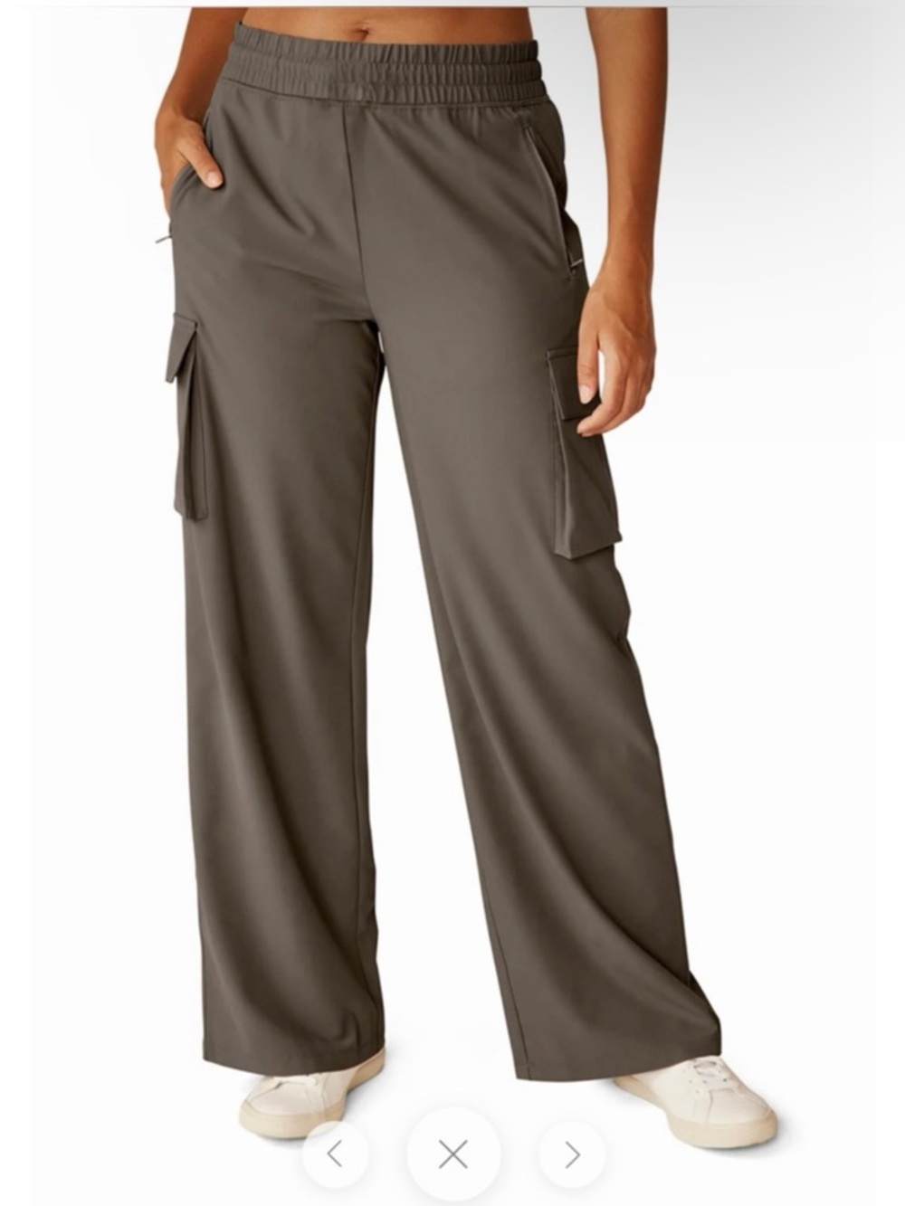 Beyond Yoga City Chic Wide Leg Cargo Pants Dunnee Sz XL